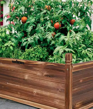 Verhoogde Houten Plantenbak voor Buiten – Ideaal voor Groenten, Bloemen en Kruiden