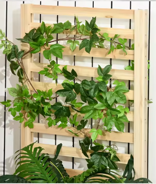 Plantenbak met Rooster voor Klimplanten en 2 Kweekdozen – Houten Tuinbak met Verhoogd Ontwerp voor Tuin, Balkon of Patio