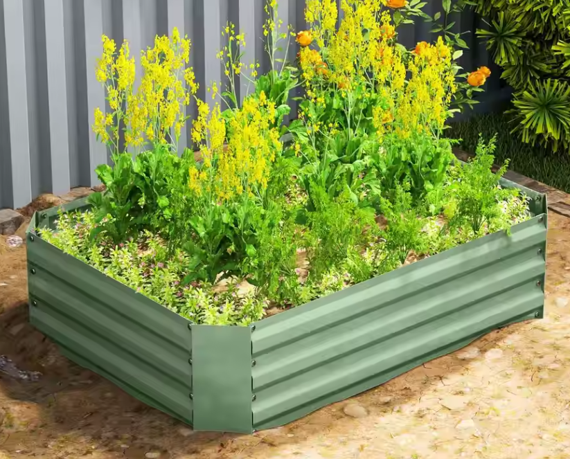 Verhoogd Tuinbed – Stapelbare Bloembak voor Tuin, Balkon, Groenten en Bloemen – 120x90x30 cm