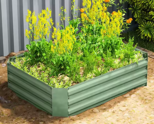 Verhoogd Tuinbed – Stapelbare Bloembak voor Tuin, Balkon, Groenten en Bloemen – 120x90x30 cm