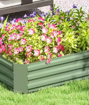 Verhoogd Tuinbed – Stapelbare Bloembak voor Tuin, Balkon, Groenten en Bloemen – 120x90x30 cm