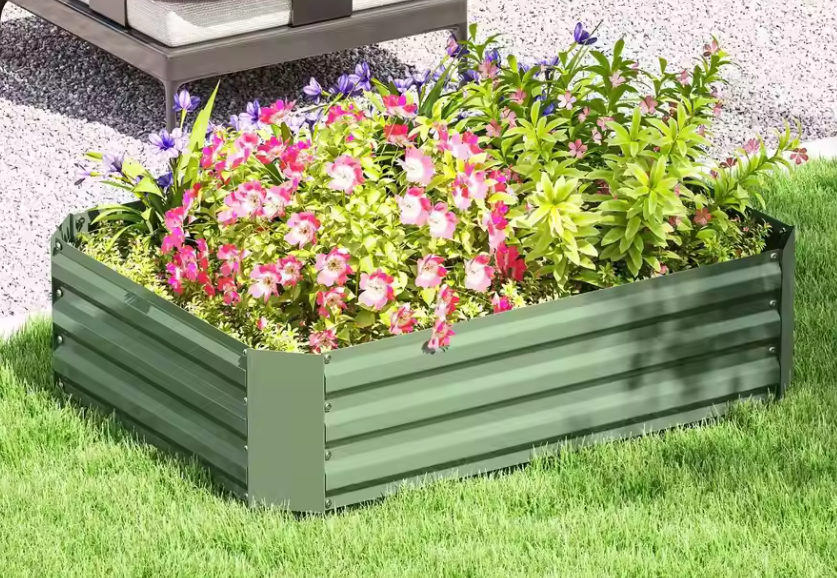 Verhoogd Tuinbed – Stapelbare Bloembak voor Tuin, Balkon, Groenten en Bloemen – 120x90x30 cm