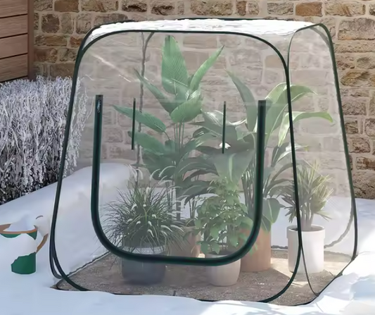 Pop-up Mini-Kas voor Buiten en Binnen – Winterbescherming voor Planten, Groenten en Bloemen, 70x70x80 cm