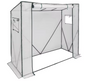 Pop-up Tuinkas voor Planten – Winterbescherming met PVC Afdekking en Stalen Frame, 200x77x146/169 cm