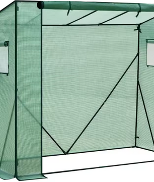 Pop-up Tuinkas voor Planten – Winterbescherming met PVC Afdekking en Stalen Frame, 200x77x146/169 cm