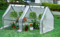 Tuinkas met Oproldeur – Bescherming voor Planten, Groenten en Bloemen, Stalen Frame, 200x77x146/169 cm