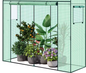Tuin Kas met Oproldeur en Wielen – Winterbescherming voor Planten, Groenten en Bloemen, 170x68x200 cm
