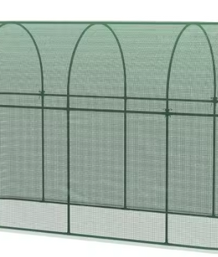 Net Plantbeschermingstent 3x1m – Winddicht, Insectenwerend, Stalen Frame voor Tuinplanten