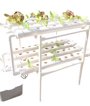 Hydrocultuur Kweekset – 36/72 Plantgaten, Automatisch Irrigatiesysteem, PVC Groente- en Bloemen Kweekset voor Binnen en Buiten