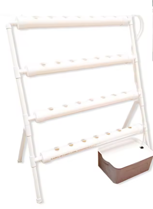 Hydrocultuur Kweekset – 36 Gaten, 4 Buizen, Grondloze Teelt met Automatisch Irrigatiesysteem, PVC Waterpomp voor Groenten en Bloemen