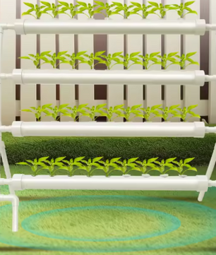 Hydrocultuur Groeisysteem – 36 Gaten, 4 Niveaus, PVC, Automatisch Irrigatiesysteem voor Groenten en Kruiden