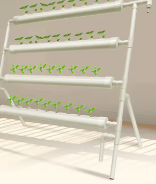Hydrocultuur Groeisysteem – 36 Gaten, 4 Niveaus, PVC, Automatisch Irrigatiesysteem voor Groenten en Kruiden