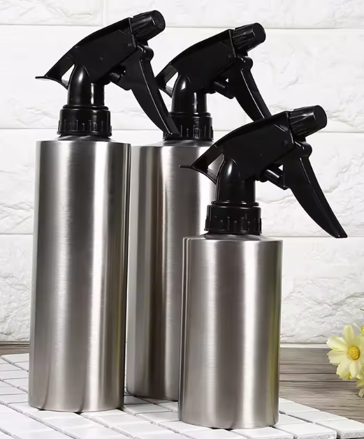 Roestvrijstalen Multifunctionele Gieter met Pompdruk – 900 ml Langmond Gieter voor Kamerplanten en Tuinen