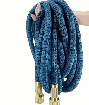 Tuinwaterslang 2.5-37.5 Meter Uitbreidbare Flexibele Slang met PVC Haspel voor Irrigatie, Auto Wassen en Tuinboerderij