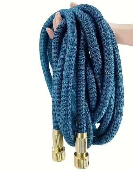 Tuinwaterslang 2.5-37.5 Meter Uitbreidbare Flexibele Slang met PVC Haspel voor Irrigatie, Auto Wassen en Tuinboerderij