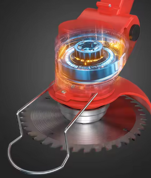 Draadloze Grastrimmer – Elektrische Grasmaaier met 2x2000mAh Batterijen, Telescopische Grasmaaier met 4 Messen en 90° Verstelbare Snijkop