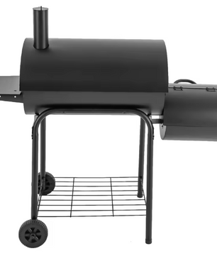 Houtskoolgrill voor Buiten – Barbecue met Thermometer, Wielen en Opvouwbare Tafel