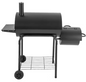 Houtskoolgrill voor Buiten – Barbecue met Thermometer, Wielen en Opvouwbare Tafel