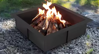 Vuurplaatsring Met Vonkbescherming – Tuinhard Tuin- en Kampvuurplaats voor Barbecue en Verwarming