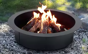 Vuurplaatsring met Vonkbescherming – Robuuste Tuin- en Kampvuurplaats voor Buiten