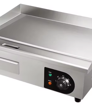 Commerciële Elektrische Bakplaat – 1600 W Roestvrijstalen Aanrecht Grill met Temperatuurregeling