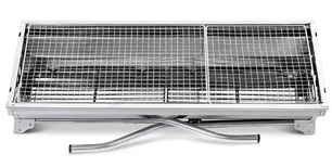 Opvouwbare Roestvrijstalen BBQ Grill – Draagbare Houtskoolbarbecue voor Buiten