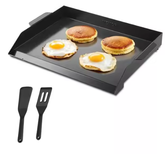 Koolstofstalen Grillplaat – Universele Platte Bakplaat voor Gasgrill & BBQ