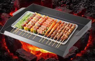 Koolstofstalen Grillplaat – Universele Platte Bakplaat voor Gasgrill & BBQ