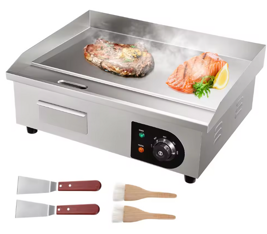 Professionele Elektrische Bakplaat – 1600 W, 50–300°C, Groot Kookoppervlak