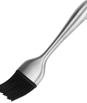 Siliconen BBQ- & Bastingborstel – Roestvrijstalen Handvat, Hittebestendig & Duurzaam