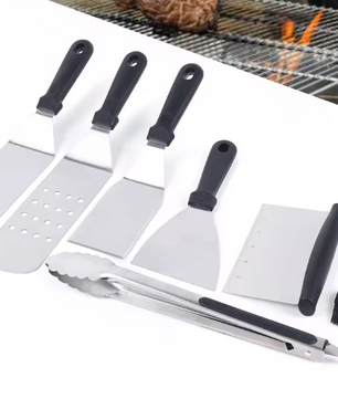 10-Delige RVS BBQ Gereedschapsset – Inclusief Draagbare Opbergtas, Ideaal voor Outdoor Barbecue