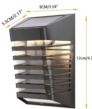 Set van 2 Solar LED Trap- en Tuinlampen – Waterdicht IP68, 7-Kleuren Verlichting, Automatisch Aan/Uit
