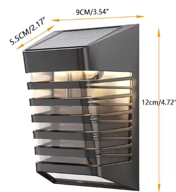 Set van 2 Solar LED Trap- en Tuinlampen – Waterdicht IP68, 7-Kleuren Verlichting, Automatisch Aan/Uit