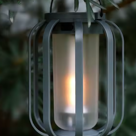 LED Solar Tuinlantaarn – Waterdicht, USB & Zonne-energie Oplaadbaar, Meerdere Lichtmodi, Antiek Design voor Tuin, Patio & Veranda