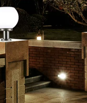LED Solar Acryl Ronde Bal Lamp – Waterdichte Buitenverlichting voor Tuin, Pad, Muur & Pijlers