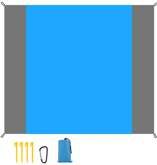 Waterdichte Strand- en Picknickdeken – 200×210 cm, Lichtgewicht & Draagbaar
