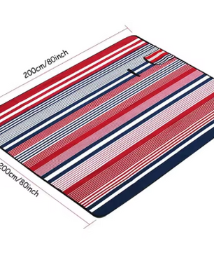 Opvouwbare Picknick- en Stranddeken – 200×200 cm, Waterdicht & Draagbaar