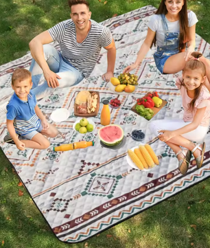 Waterdichte Opvouwbare Picknick- en Stranddeken – 200×200 cm, Met Handvat
