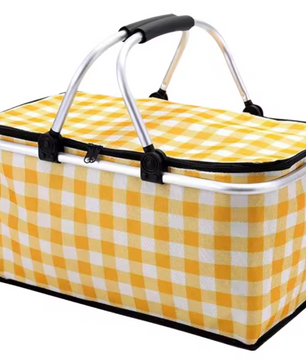 Opvouwbare Thermisch Geïsoleerde Koeltas – 30L, Waterdichte Voering & Draagmand voor Picknick, Kamperen en Reizen