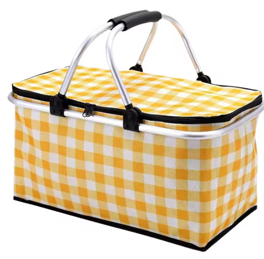 Opvouwbare Thermisch Geïsoleerde Koeltas – 30L, Waterdichte Voering & Draagmand voor Picknick, Kamperen en Reizen