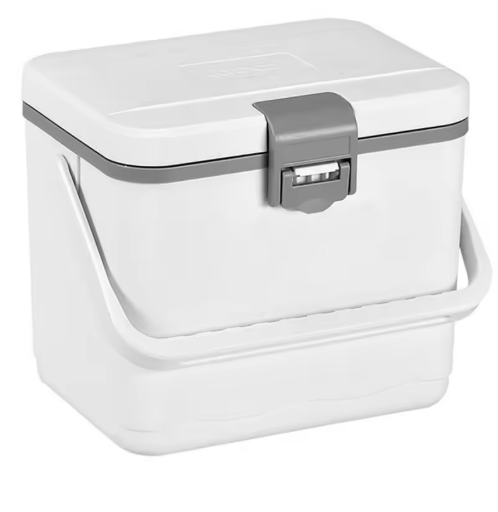 Geïsoleerde Draagbare Koeler – 4,5L, Warmte- en Koudebehoud tot 48 uur, Met Handvat voor Picknick, Kamperen & Reizen