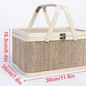 Picknickmand – Draagbare Opbergdoos met Handvat, Lichtgewicht en Ruim, Ideaal voor Camping, Boot & Outdoor Evenementen