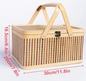 Picknickmand – Draagbare Opbergdoos met Handvat, Lichtgewicht en Ruim, Ideaal voor Camping, Boot & Outdoor Evenementen