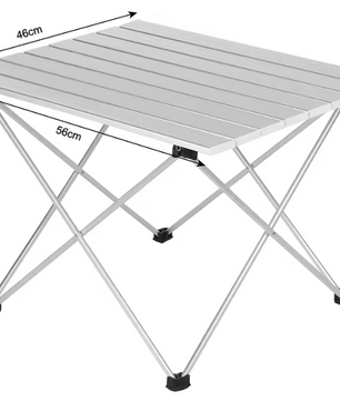 Opvouwbare Aluminium Campingtafel – Lichtgewicht, Draagbaar & Inclusief Draagtas