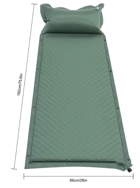 Zelfopblazende Camping Slaapmat – Inclusief Opbergtas, Comfortabel voor Binnen & Buiten
