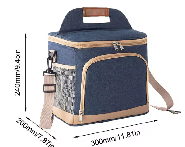 Geïsoleerde Thermische Picknicktas met Schouderriem – Lekvrij & Draagbaar, Ideaal voor Outdoor & Dagelijks Gebruik