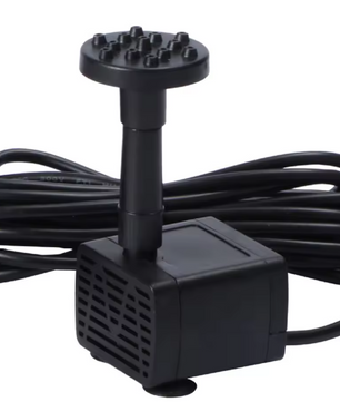 Zonne-energie Vijverfontein – 1,2 W Waterpomp met 6 Sproeiers, 200 L/u, voor Tuin & Vogelbad