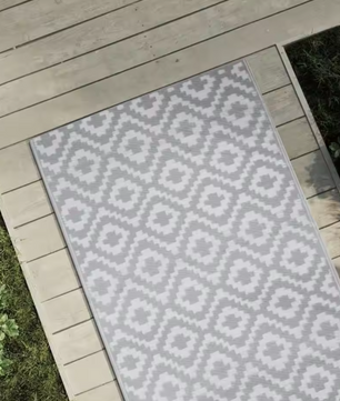 Buitentapijt – Grijs, 80×250 cm, Duurzaam & UV-bestendig Polypropyleen
