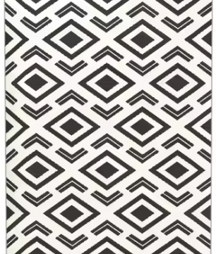 Weerbestendig Dubbelzijdig Buitentapijt met Draagtas – 182×274 cm, Opvouwbaar, Kunststof, Geschikt voor Tuin, Balkon en Kamperen