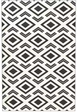 Weerbestendig Dubbelzijdig Buitentapijt met Draagtas – 182×274 cm, Opvouwbaar, Kunststof, Geschikt voor Tuin, Balkon en Kamperen